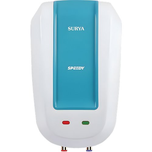 Surya Speedy Instant Water Heater 5 Ltr | Elegant & Sleek Design |Rust & Shock-Proof |6.5 Bar Pressure |Cutout for extra safety |Rust & Shock-Proof |6 year warranty on inner tank |(White, 1- Piece)