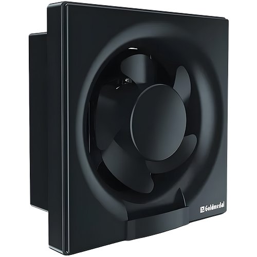 Goldmedal Air Maxx 200 MM Ventilation Fan for Kitchen, Bathroom and Office with Strong Air Suction (Cutout Size: 24.5.5x24.5x8.7 cm) - Black
