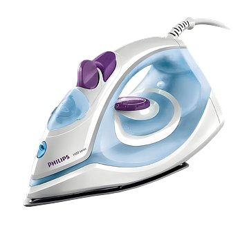 Philips Steam Iron GC1905/21 Black non-stick soleplate, Powerful 17gm/min steam output & 1300 W Quick heat-up