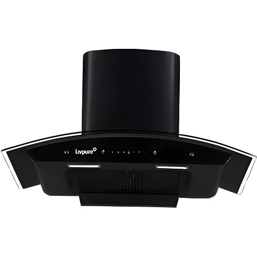 LIVPURE LIV-INVICTO-90-FL-BLDC-HAC Auto Clean | Filterless Auto-clean Chimney With BLDC Motor | 9 Speed With RPM Display |Touch & Gesture Control |Low Noise | Powerful Suction Wall Mounted Black 1400 CMH Chimney