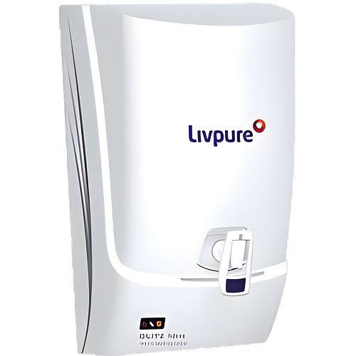 LIVPURE GLITZ SILVER 7 L RO + UF Water Purifier (White)