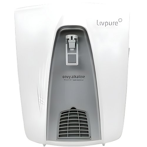 Livpure Envy Alkaline RO+UV+UF+Alkaliser Water Purifier for Home, Alkaline pH 8+, 8 L Storage Tank, suitable for borewell, tanker and municipal water, (White)