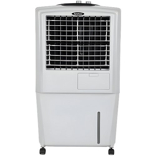 Symphony HiFlo 40 Personal Air Cooler For Home with Powerful Blower, Honeycomb Pads, i-Pure Technology and Low Power Consumption (40L, Light Grey)