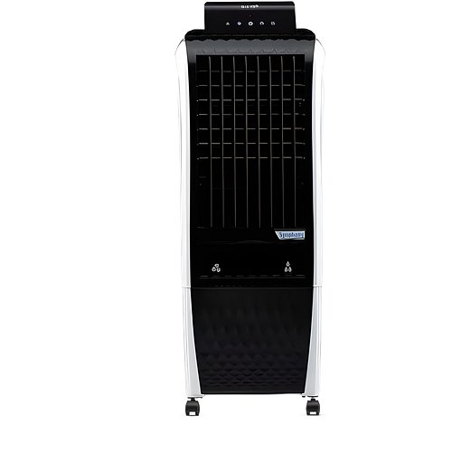 Symphony Diet 3D 20i Portable Tower Air Cooler For Home with 3-Side Honeycomb Pads, Pop-Up Touchscreen, i-Pure Technology and Low Power Consumption (20L, White & Black)