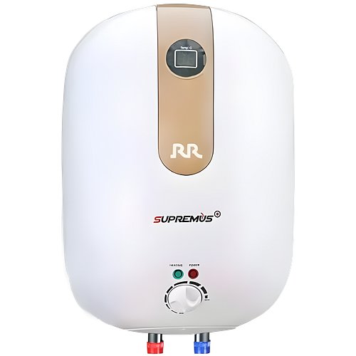 RR Appliance Supremus Plus Storage Water Heater With PUF Insulation, Magnesium Anode Rod and 4-Star BEE Rating (15L Capacity, White)