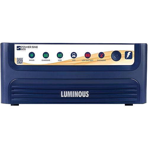 LUMINOUS 700 VA with 2 Year Warranty Pure Sine Wave Inverter (800 / 12V)