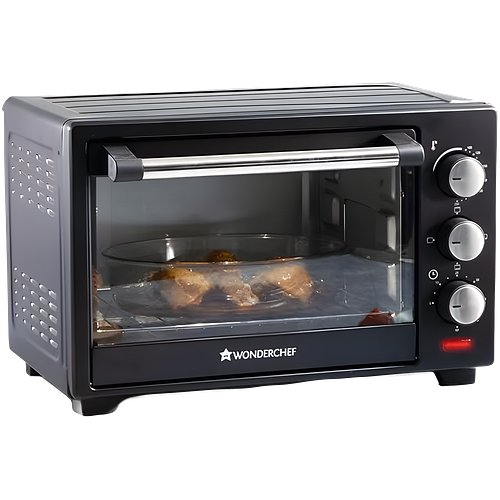 Wonderchef Oven Toaster Griller (OTG) Curved 19 L | Bake, Grill, Roast | Auto-Shut Off | Heat-Resistant Tempered Glass | Customised Time & Temperature Control | Easy to Clean | 2 Year Warranty
