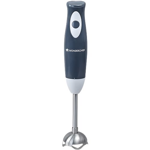 Wonderchef Ultima Plus Electric Hand Blender |Portable | Easy Control Grip I 300W Powerful Motor|Single Push Button Operation| Sharp Food Grade Anti Rust Stainless Steel Blades|2 Year Warranty | Black