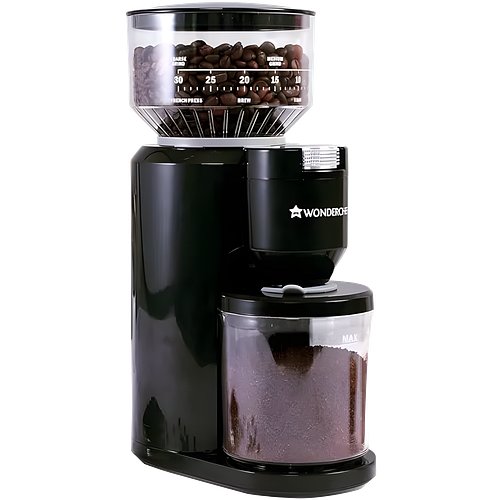 Wonderchef Regalia Electric Coffee Grinder|31 Grinding Settings|Set Variable Coffee Texture, Fine, Medium, Coarse|2 Year Warranty