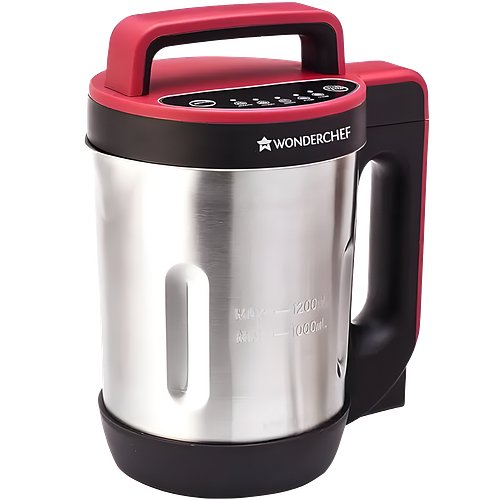 Wonderchef Neo 900 Watt 1.6 Litre Soup Maker with 5 Preset Functions (Red & Black)
