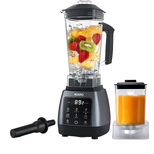 AGARO Royal 2000 W Mixer Grinder (Royal Professional Blender Grinder, 2000W, Touch Panel, 5 Preset Function, | 3 Jars | Black)