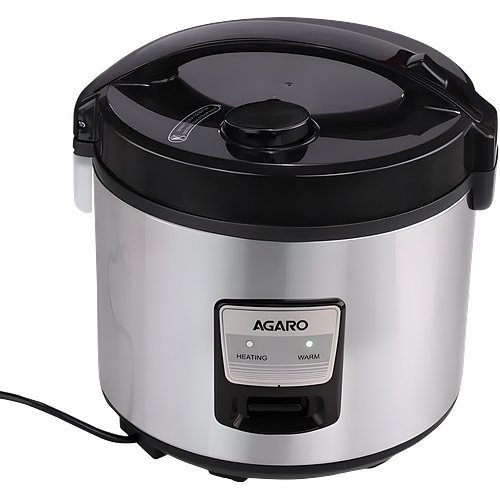AGARO Regency Electric Rice Cooker, 5L Ceramic Coated Inner Bowl, Cooks up to 1.5Kgs (approx.10 cups) raw rice, 700 W, Easy Grip handle, Automatic Cooking, Keep Warm Function, Multipurpose Cooking