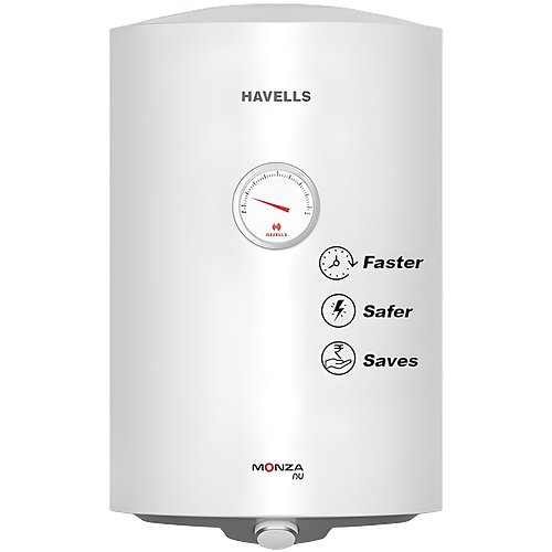 HAVELLS Monza Nu 35 35 L Storage Water Geyser (White, Grey)