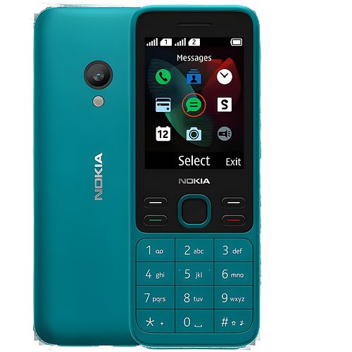 Nokia 150 Dual Sim Keypad Mobile, Wireless FM radio, Bluetooth, MP3 player (Cyan)