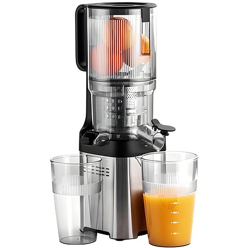 Russell Hobbs RJE180V 180W Cold Press Whole Slow Juicer | Copper Motor, Ultra-Wide Feed Chute | 500ml Jug & Pulp Containers | Reverse Function & Drip-Free Smart Cap | Quiet Operation | 2-Year Warranty