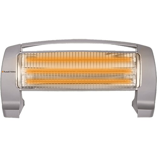 Russell Hobbs HeatLine 1200W Carbon Room Heater with 3 Heating Modes (RQH1200H, Triple Carbon Tubes, Grey)