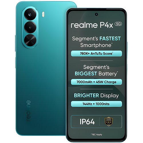 Realme P4x 5G (Lake Green, 256 GB) (8 GB RAM)