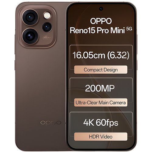 Oppo Reno15 Pro Mini 5G (Cocoa Brown, 256 GB) (12 GB RAM)