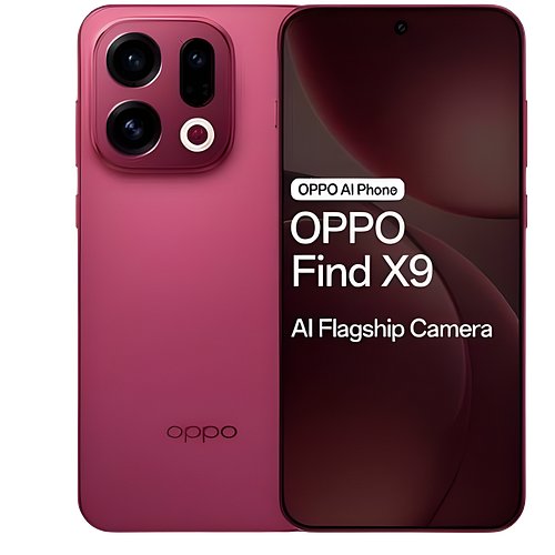 Oppo Find X9 5G (12GB RAM, 256GB Storage) Velvet Red