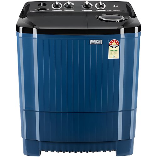 LG 8Kg Semi Automatic Top Load Washing Machine, Roller Jet Pulsator + Soak (Dark Blue, P8015SBAZ)