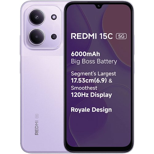 Redmi 15C 5G (Dusk Purple, 128 GB) (6 GB RAM)