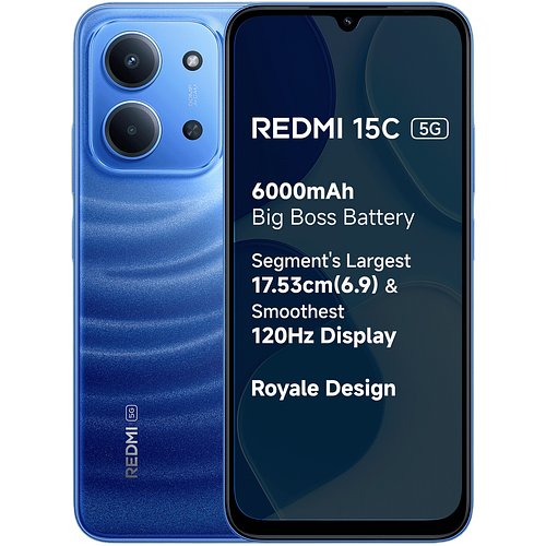 Redmi 15C 5G (Moonlight Blue, 128 GB) (6 GB RAM)