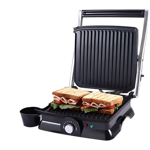 Wonderchef Sanjeev Kapoor Tandoor Professional Plus | Electric Contact Grill & Sandwich Maker| Thermostat Control | Auto Shut Off| LED Indicator| 2 Year Warranty | Black & Silver