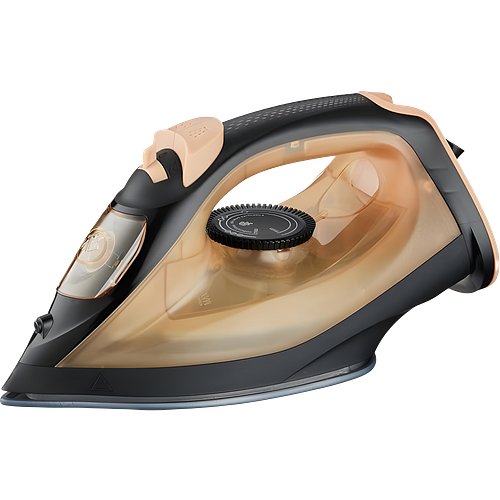 Russell Hobbs CoreSteam 1400W Steam Iron | 5-in-1 Dry, Steam, Spray, Burst & Self-Clean | Ceramic Non-Stick Soleplate | Continuous Steam Performance | 150ml Water Tank | Easy Wrinkle Removal (Gold)
