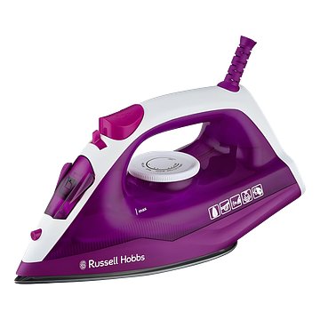 Russell Hobbs FlashSteam 1600W Steam Iron | 5-in-1 Dry, Steam, Spray, Burst & Self-Clean | Ceramic Non-Stick Soleplate | Continuous Steam Performance | 210 ml Water Tank | Powerful Spray & Burst