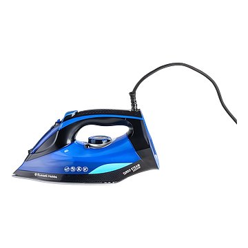 Russell Hobbs TURBOSTEAM2600 2600 watts Steam Iron | Powerful 140g Steam Boost Output | 400ml Water Tank | Anti-Calc, Anti-Drip & Auto Shut-off Functions | Ceramic Non-Stick Plate | 2-Year Warranty