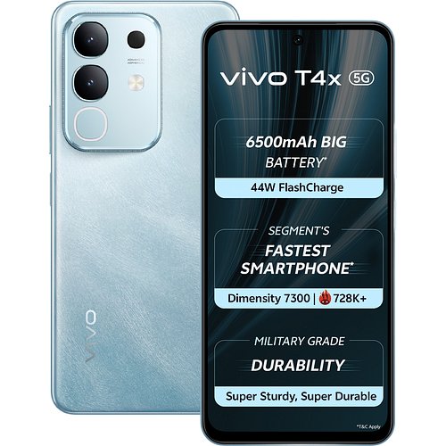 Vivo T4x 5G (Marine Blue, 128 GB) (6 GB RAM)