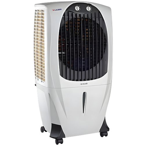 Lazer Chiller Desert Air Cooler 90 L 200 W 1350 RPM 406 mm (16 inch), White & Dark Grey