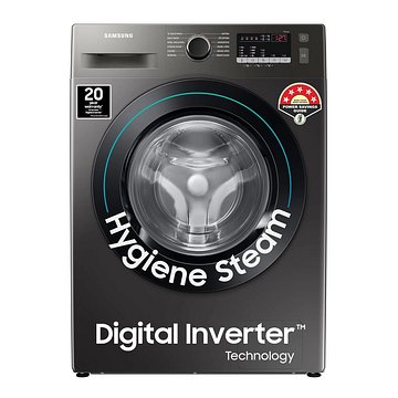 Samsung 9kg 5 Star Fully Automatic Front Load Washing Machine with Digital Inverter Motor & Hygiene Steam (WW90T4040CX1TL)