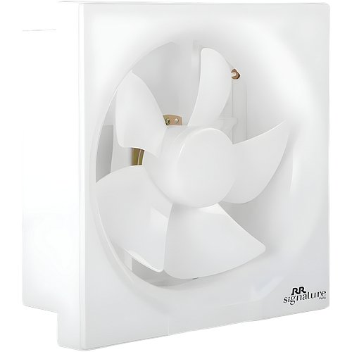 RR Signature Vento Deluxe 250mm Exhaust Fan For Kitchen, Bathroom with Strong Air Suction, Rust Proof Body and Dust Protection Shutters (White)