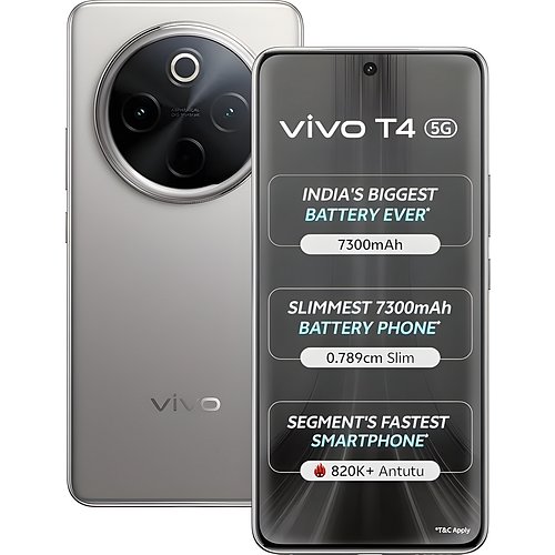 Vivo T4 5G (Phantom Grey, 128 GB) (8 GB RAM)