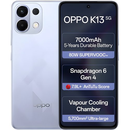 Oppo K13 5G (Icy Purple, 8GB RAM 256GB Storage)