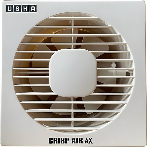 Usha Crisp Air Ax 100 mm 7 Blade Exhaust Fan (Silent Operation, White)