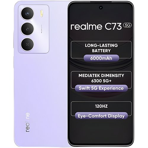 Realme C73 5G (Crystal Purple, 128 GB) (4 GB RAM)