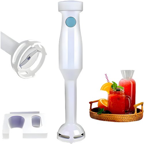Phynix Frendz-HHB442 Electric Hand Blender 250Watt PowerFul Super Silent DC Motor Portable Single Speed Large Immersion Chopper For Smoothies Juices Mixing Blending Chopping Coffee Protien Shake Grind