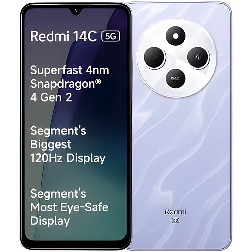 Redmi 14C 5G (Stardust Purple, 4GB RAM, 128GB Storage)