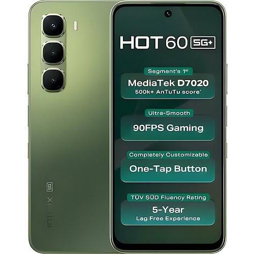 Infinix Hot 60 5G+ (Tundra Green, 128 GB) (6 GB RAM)