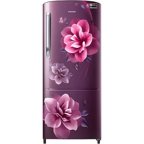 Samsung 183 L, 3 Star, Digital Inverter, Direct-Cool Single Door Refrigerator (RR20C2723CR/NL, Red, Camellia Purple)