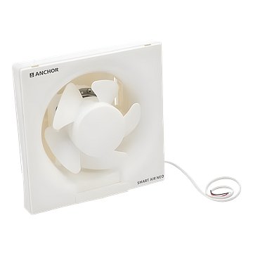 Anchor By Panasonic Smart Air Neo 200mm, High Speed Motor Exhaust Fan For Kitchen, Bathroom With 1300 Rpm (White, 1 Piece) (14180WH / 13048WH)