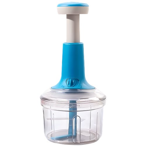 Wonderchef Glory Push Chopper 800 ml | 3 Stainless Steel Blade | Anti-Slip Handle | 1 Year Warranty