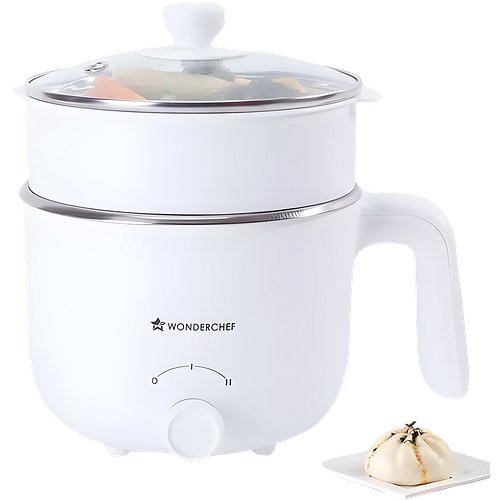 Wonderchef Luxe Multi Cook Kettle | 1.2 L | 600W | Ivory | 2 Years Warranty| Dual Power Modes| Quick Boiling| Automatic Shut-Off| Overheat Protection | Boil-Dry Protection