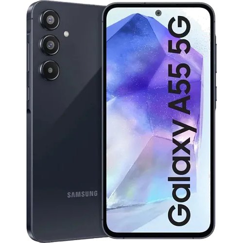 Samsung Galaxy A55 5G (Awesome Navy, 12GB RAM, 256GB Storage) | Metal Frame | 50 MP Main Camera (OIS) | Nightography | IP67 | Corning Gorilla Glass Victus+ | sAMOLED with Vision Booster
