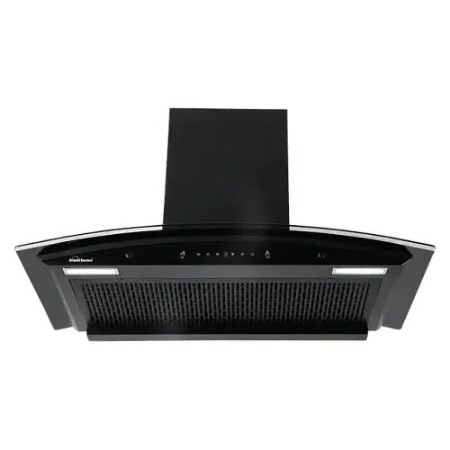 Sunflame Genial 90cm 1350m3/hr Ducted Auto Clean Wall Mounted Chimney with Motion Sensor Control (Black)