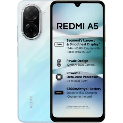 Redmi A5 Pondicherry Blue, 3GB RAM 64GB ROM