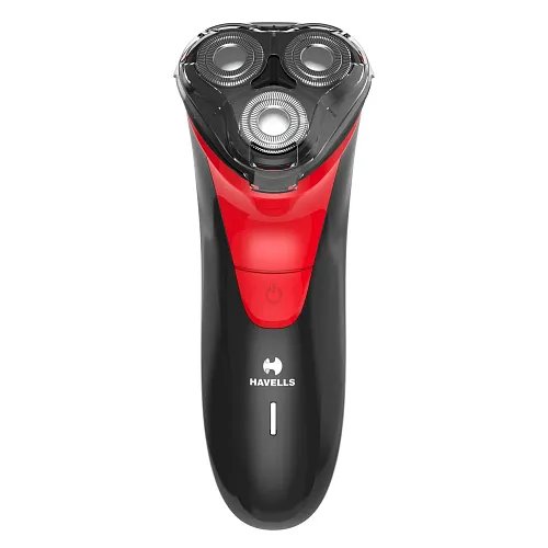 Havells Electric Shaver, Rechargeable Electric Shaver, Black & Red, GHPSSAAIRD00
