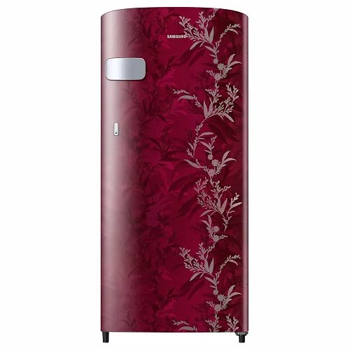 Samsung 183L 1 Star Digital Inverter Direct-Cool Single Door Refrigerator(RR19C2YCZ6R/NL,Mystic Overlay Red) Base Stand Drawer